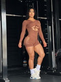 Brown romper