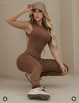 Brown jumpsuit