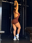 Brown liso romper