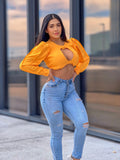 Celine orange top