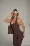 Brown jumpsuit