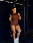 Brown liso romper