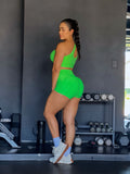 Green Neon wallpaper short set