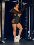Black sexy romper