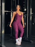 Purple wallpaper jumpsuit