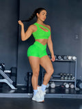 Green Neon wallpaper short set