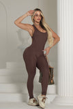 Brown jumpsuit