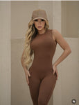 Brown jumpsuit