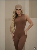 Brown jumpsuit