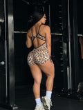 Leopard romper