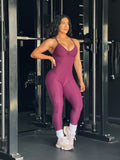 Purple wallpaper jumpsuit