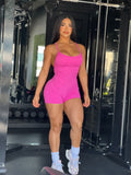 Hot pink romper