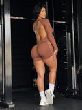 Brown romper