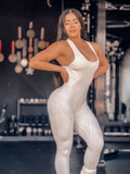Cream jumpsuit