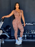 Brown Leopard jumpsuit