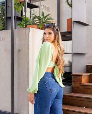 Cathy light green top