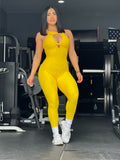 Yellow wallpaper jumpsuit