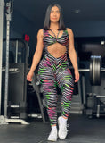 Neon zebra jumpsuit