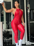 Red jumpsuit