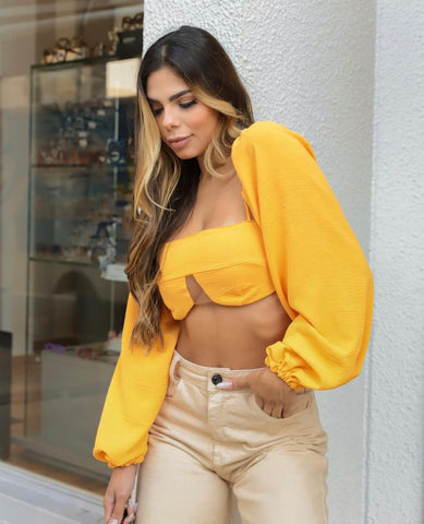 Cathy yellow top