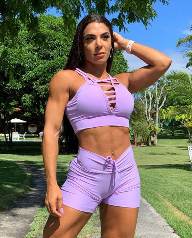 Lilac short set